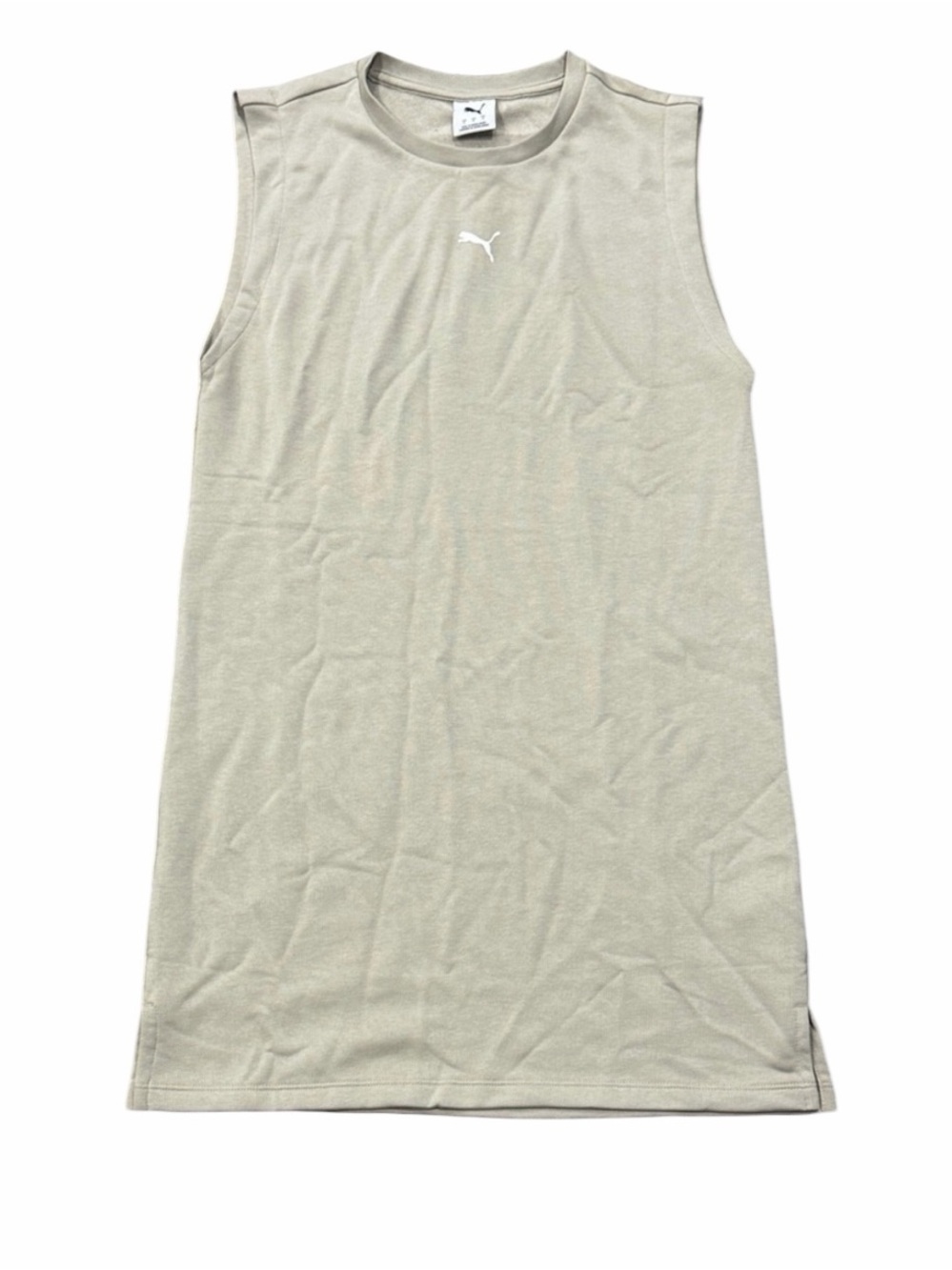Puma - Tan / Beige / Khaki Sleeveless Athletic Pullover Dress Women’s Small